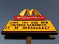 McDonaldÃ¢â¬â¢s sign, Twin City Plaza, Somerville, MA, USA